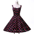 Grace Karin Sweetheart Neckline Flower Pattern Cotton Vintage 50's Dresses CL6093-3#